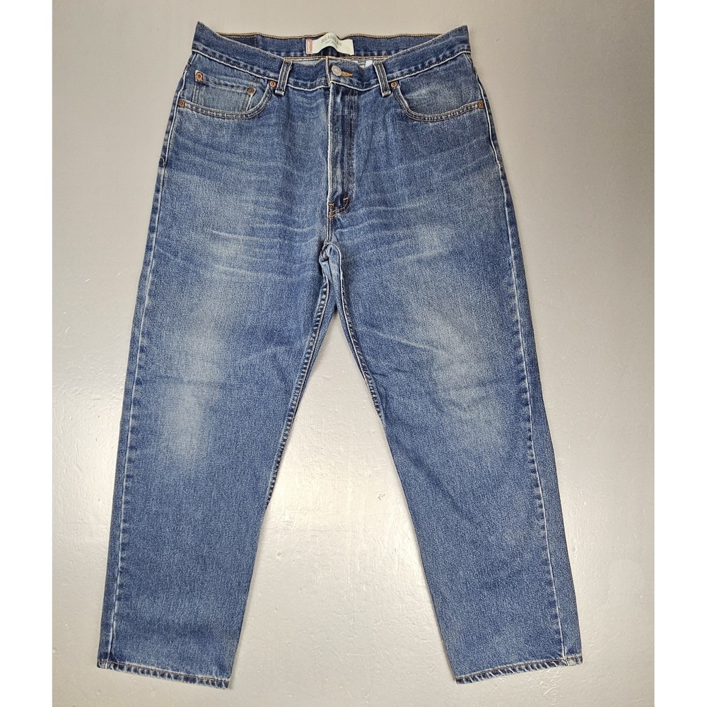 Vintage Levis 550 Jeans Mens 36x30 Relaxed Fit‎ Y2K Whisker 100% Cotton Taper